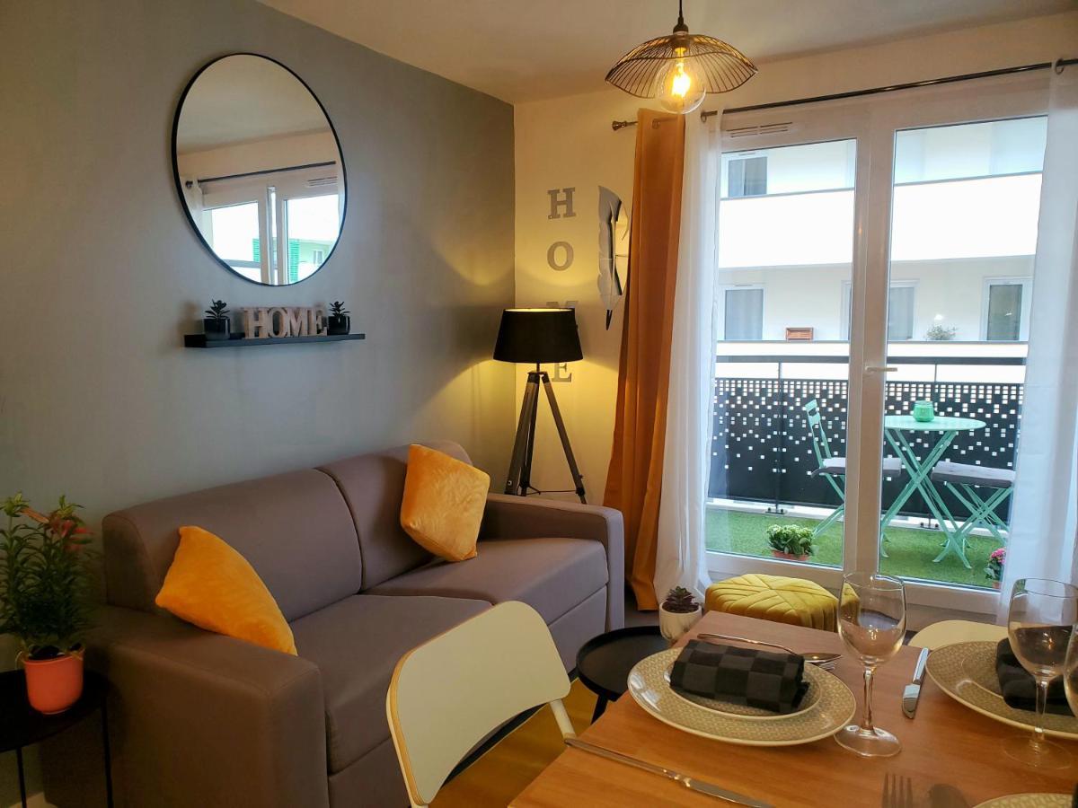 The Sunshine- Appart Cosy Proche Paris-Disney Avec Parking Prive Dans Residence Meaux Exterior photo